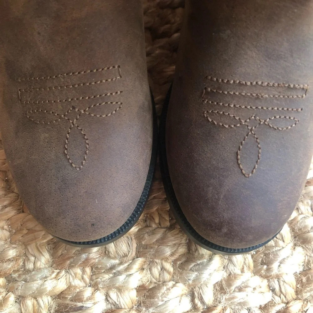 New: Masterson Leather Cowboy Boots. Unisex. Size 5.5